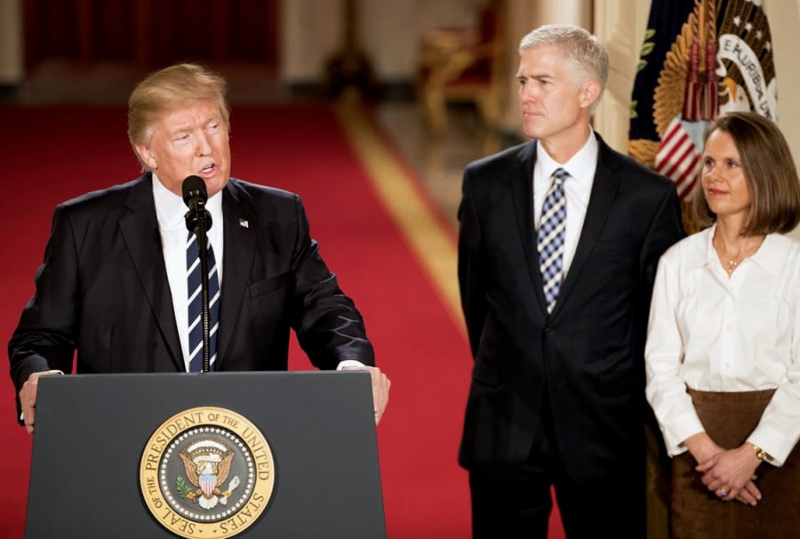 Donald Trump i Neil Gorsuch