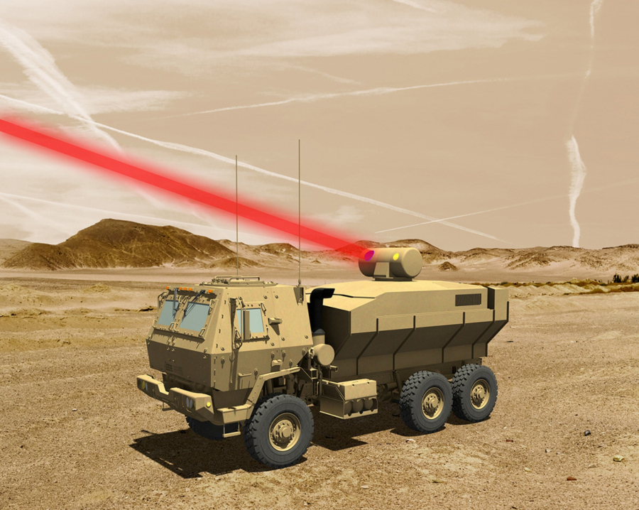 System laserowy ATHENA produckji Lockheed Martin.